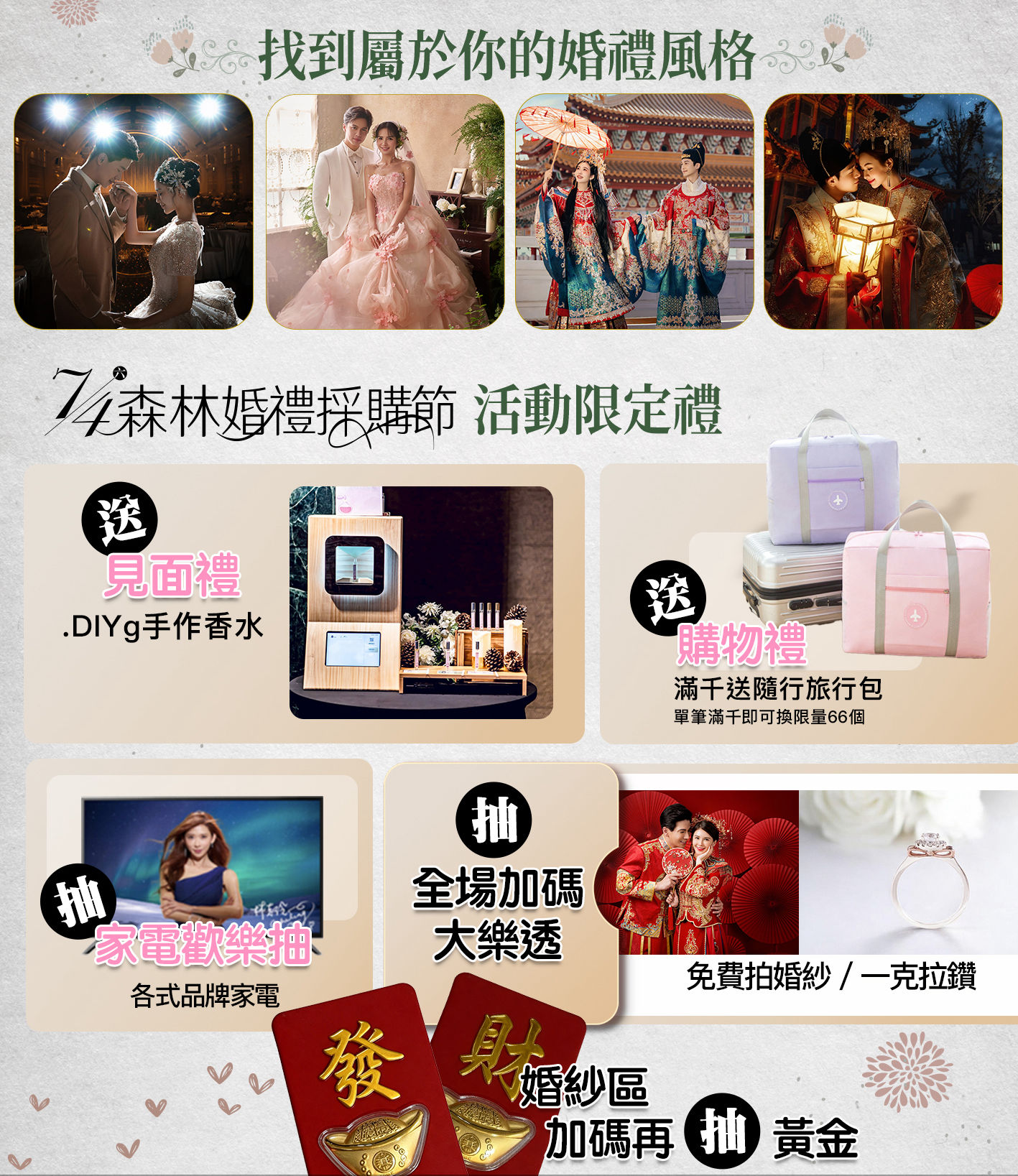 台中婚禮博覽會六大主題專區包含婚紗喜餅珠寶婚宴與婚禮顧問